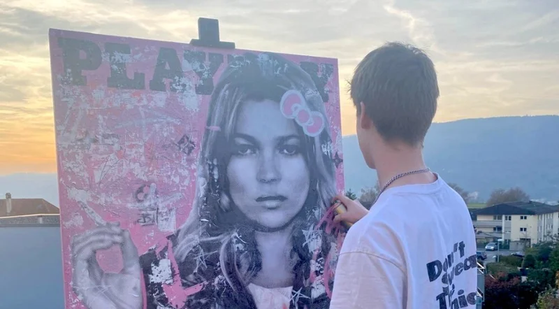 Artist at work